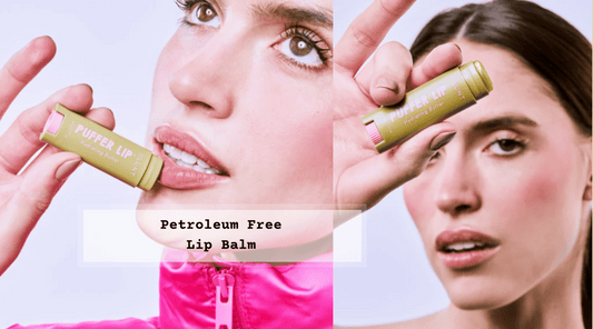 Petrolatum free lip balm and CBD balm by Blunt Skincare, Called the Puffer Lip